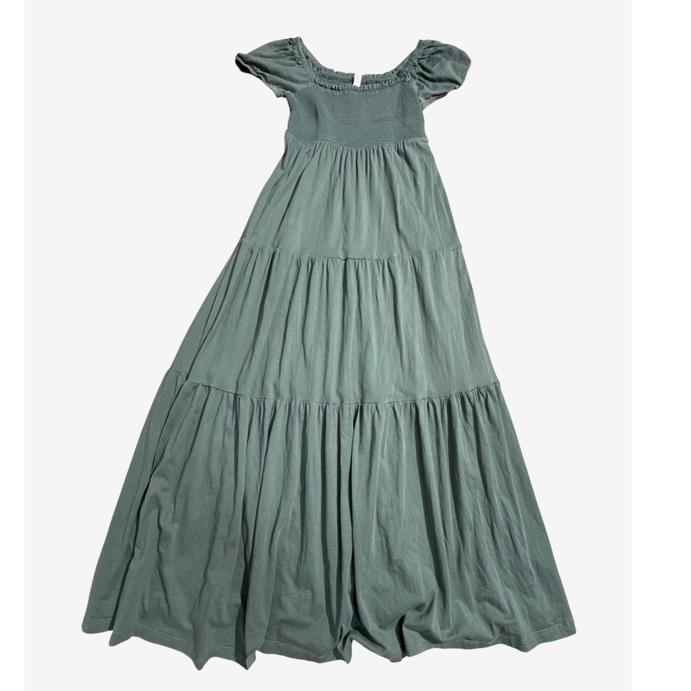 Daily Practice by Anthropologie (Green) Tiered Maxi Dress Women Small